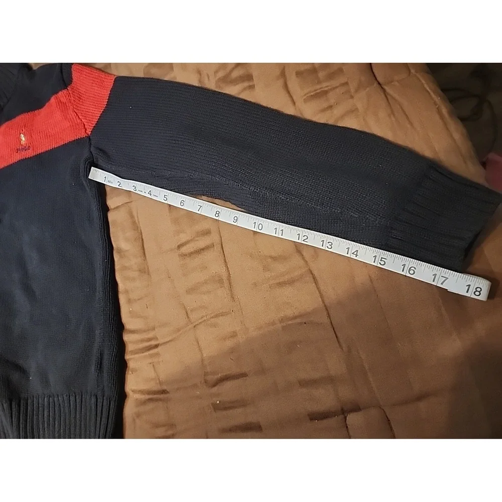 POLO RALPH LAUREN HALF ZIP SWEATER SIZE(XL18-20) +‎ FREE SHIPPING